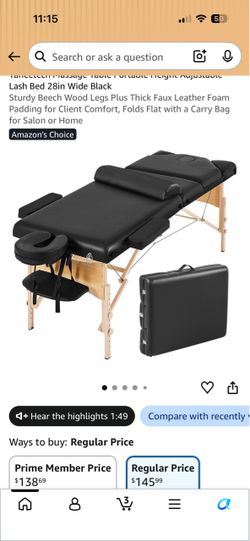 Massage bed