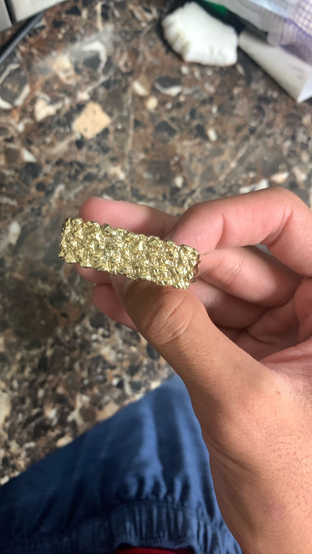 Nugget 2 Finger Ring