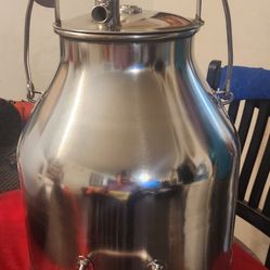 VINTAGE DELAVAL Stainless Steel 5 Gal. MILK Bucket