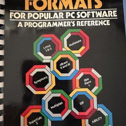 File Formats For Popular PC Software A Programmer’s Reference