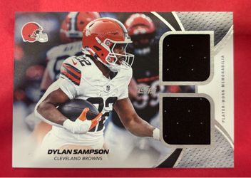 2026 Topps Flagship Dylan Sampson NFL Material Dual Relic MDR-DS Browns