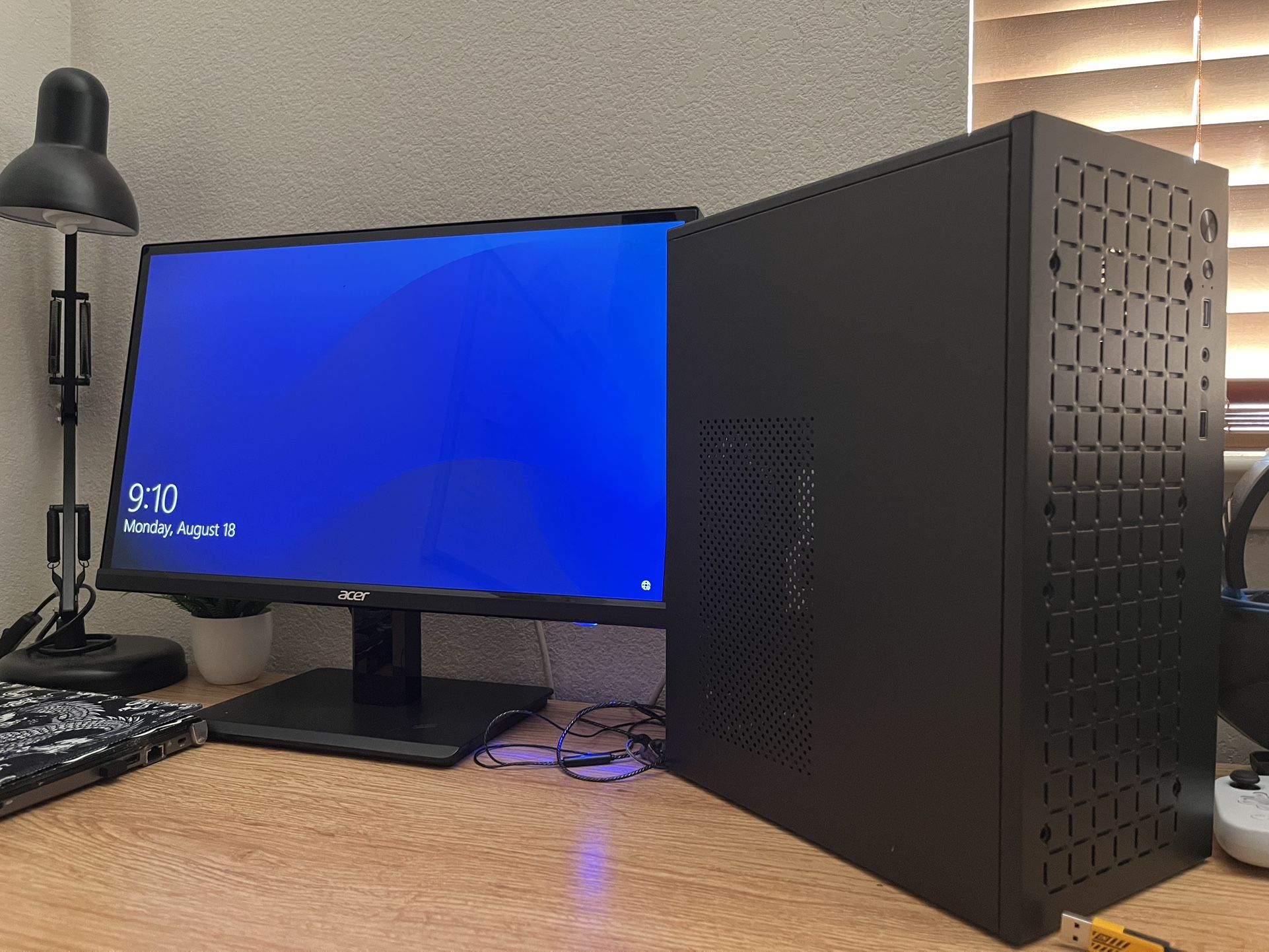 Desktop With Monitor