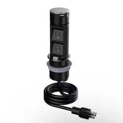 Space Saver Pop Up-Outlet, 2 Power Outlets, 2 USB Ports A/C 2.4 Amp, Splash Resistant, Overload Protection, Stainless Questions & Answers (3)