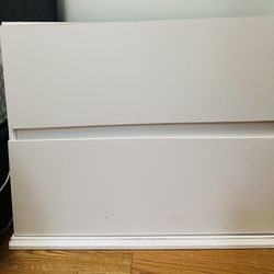 White 2-Drawer Nightstand / Small Dresser – $20
