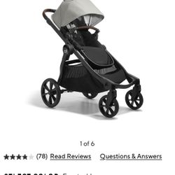 Baby Jogger City Select 2 Stroller- Frosted Ivory Eco Collection 