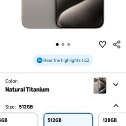 Apple iPhone (Renewed Premium) 15 Pro Max, 512GB, Natural Titanium - Unlocked