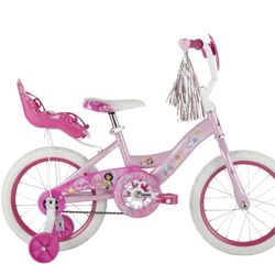 New Disney Huffy Girls 16" Disney Princess Kids Bike, Fits Riders 3'5" - 4'0", Pink Child Girls NEW
