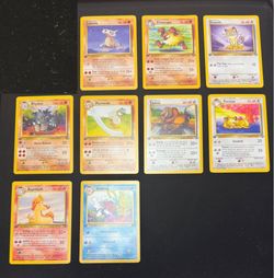 Vintage Pokemon Jungle Card Lot – 9 WOTC Cards Jungle 1st Edition