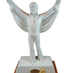 3 Elvis Presley Porcelain Whiskey Decanters  As A Set Or Sold Separately 