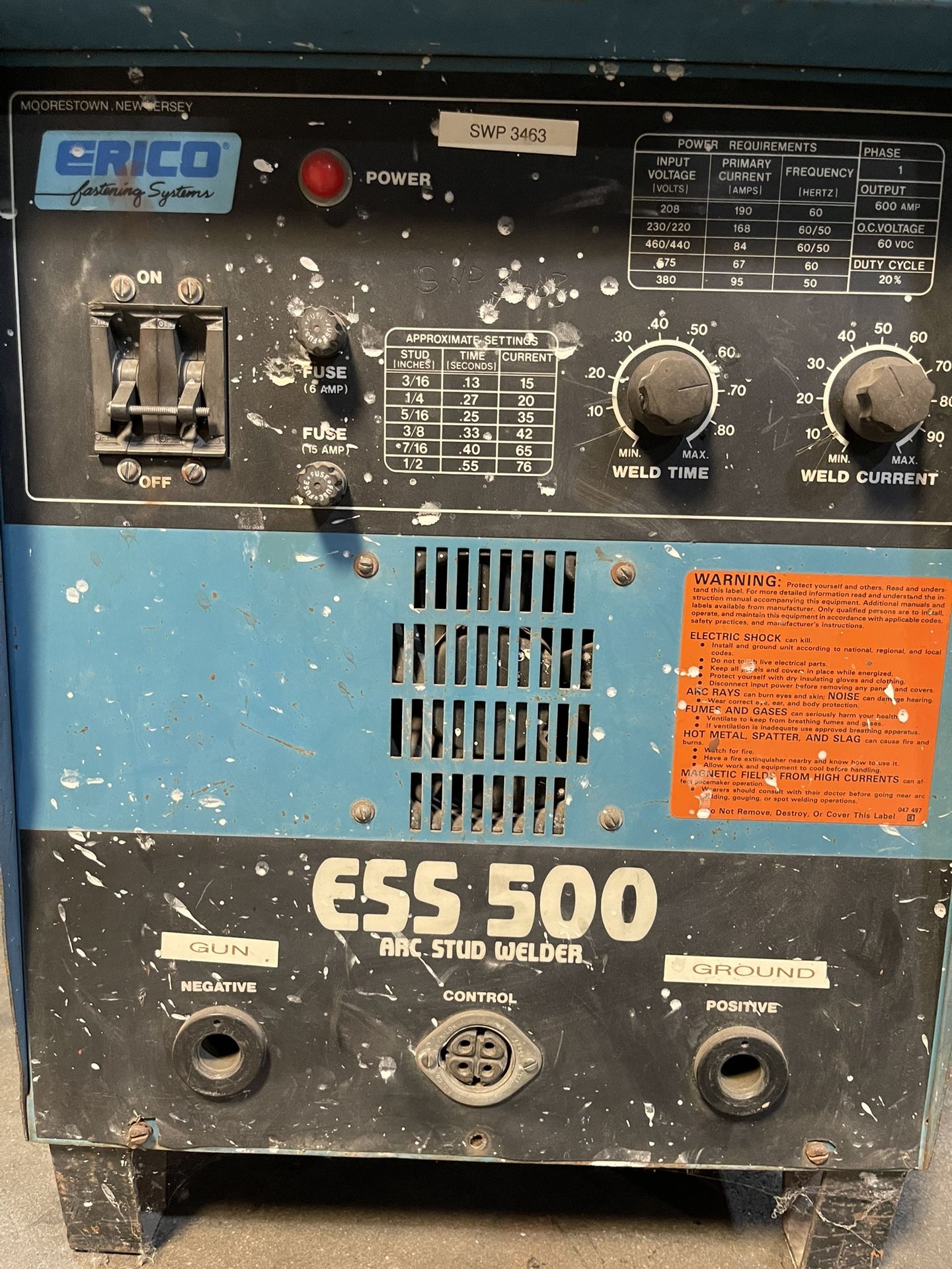 Stud Welder ESS-500 Portable arc Stud Welder
