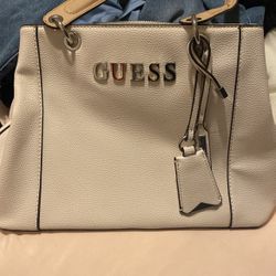 Guess White Handbag