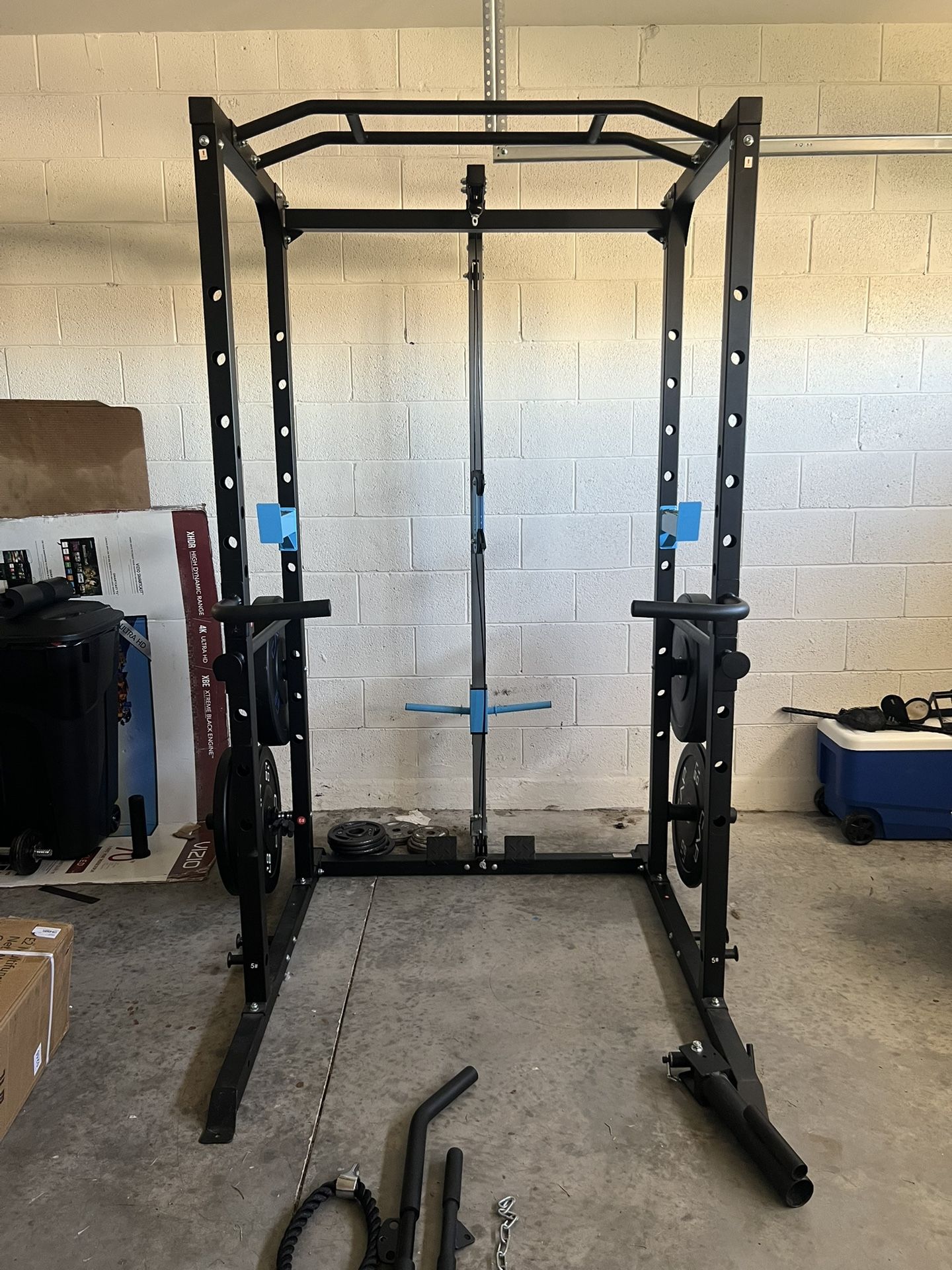 Gym Power Rack with Cable system
