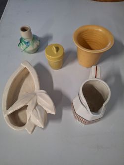 collection of vintage American pottery