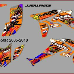 Honda Trx450r Graphic Kit 