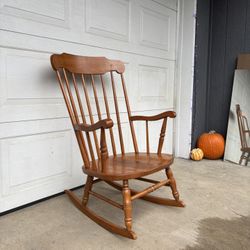 Vintage Windsor Slatback Japanese Made Rocking Lounge Chair •FREE DELIVERY•