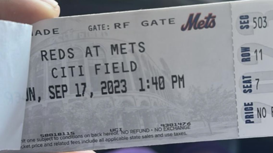 Sept 17 1:40 Pm Sunday 6 Tickets Baseball Citi Field