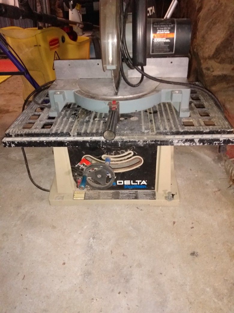 10" Delta Chop Saw, 10" Delta Table Saw.