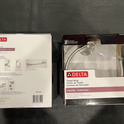 (2) Brand New Delta Towel Rings