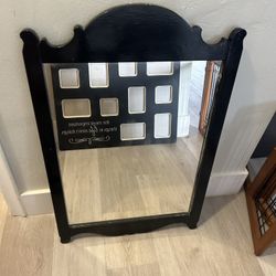 Black Vintage/Antique Wall Mirror 20”x31”