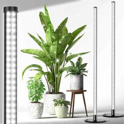 Grow Lights for Indoor Plants, 6000K 243 LEDs Light for Seed Starting with Full Spectrum, 45in Height Standing Plant Light, 3 Switch Mod