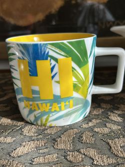 Starbucks 2016 Hawaii Mug Tropical Palms