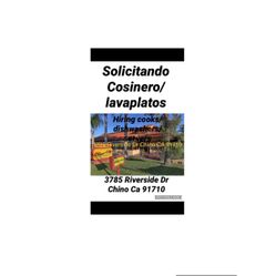 Cooks/dishwashers/servers