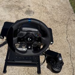 Logitech G923 Racing Wheel, Pedals & Shifter + Stand – Complete Sim Setup 