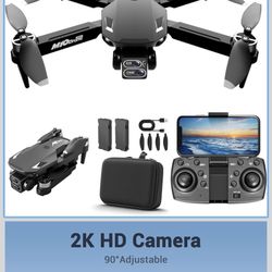 New In Box! Drone with Camera for Adults Kids 2k One-Key Take Off/Landing FPV RC Drone with Camera for Beginners Headless Mode, 3 Speeds, 360° Flip, 2
