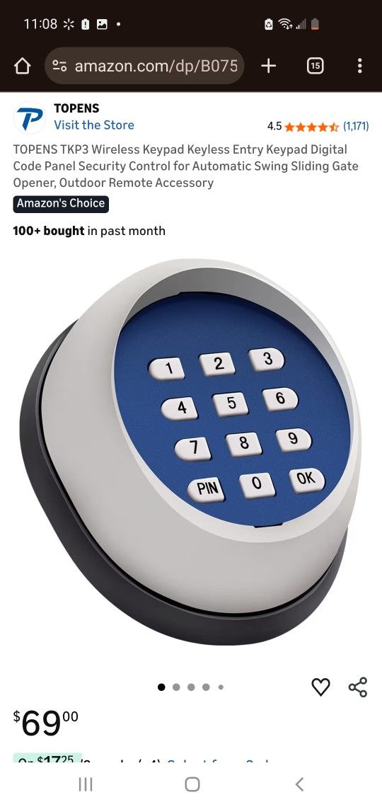 Wireless Gate Keypad