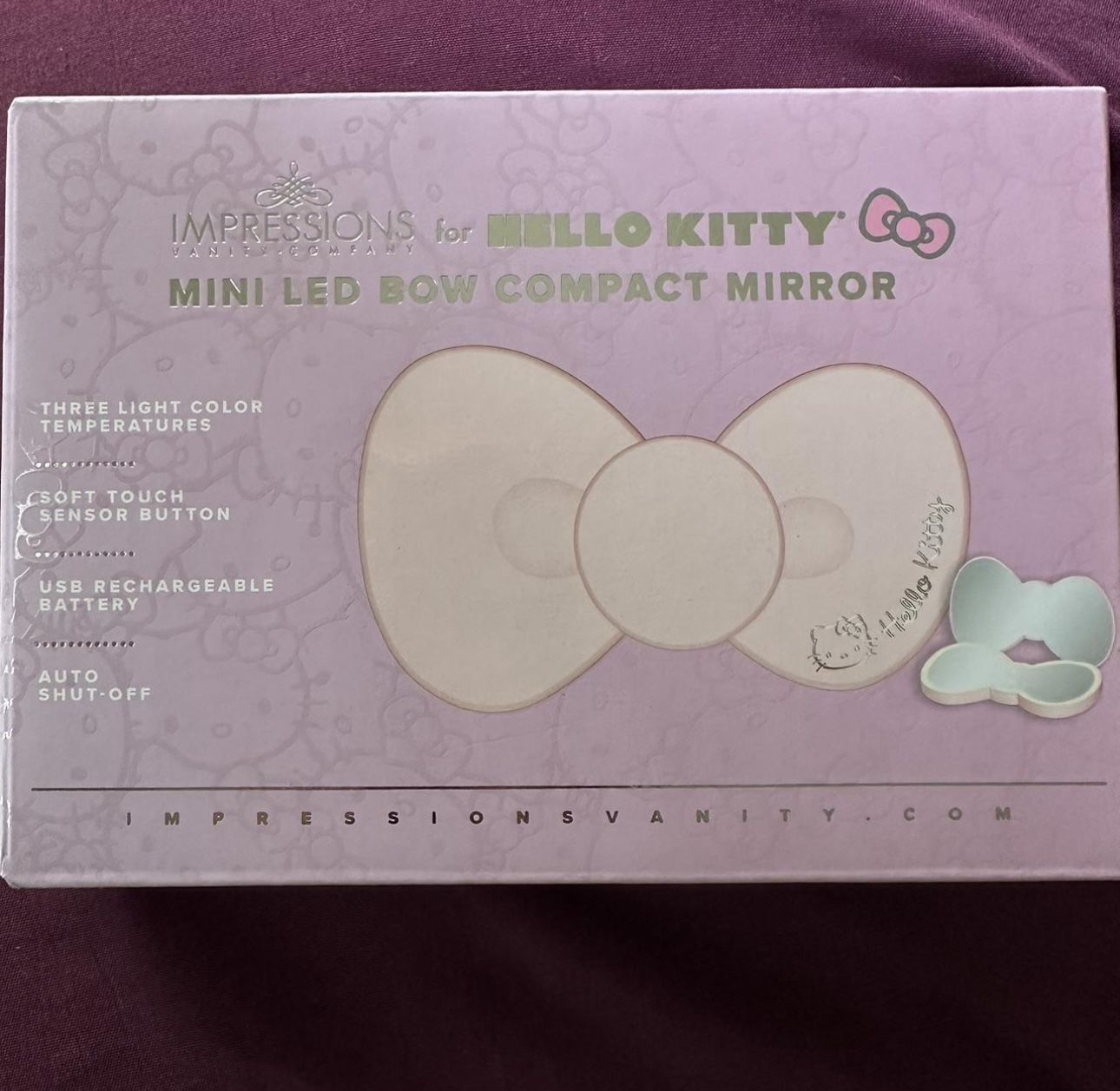 Hello Kitty Mini LED Compact Mirror NEWW