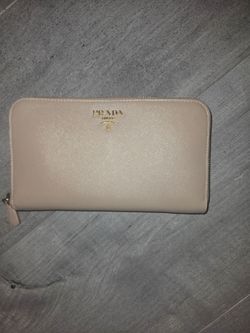 Prada Saffiano Leather Zip-Around Wallet