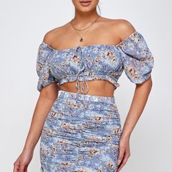 Floral Skirt Set