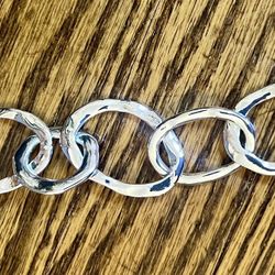 Chloe & Isabel Bracelet, Silver Tones, hammered silver look