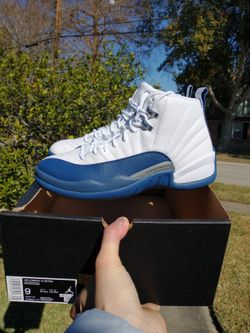 New Air Jordan 12 Retro French Blue Men Size 9