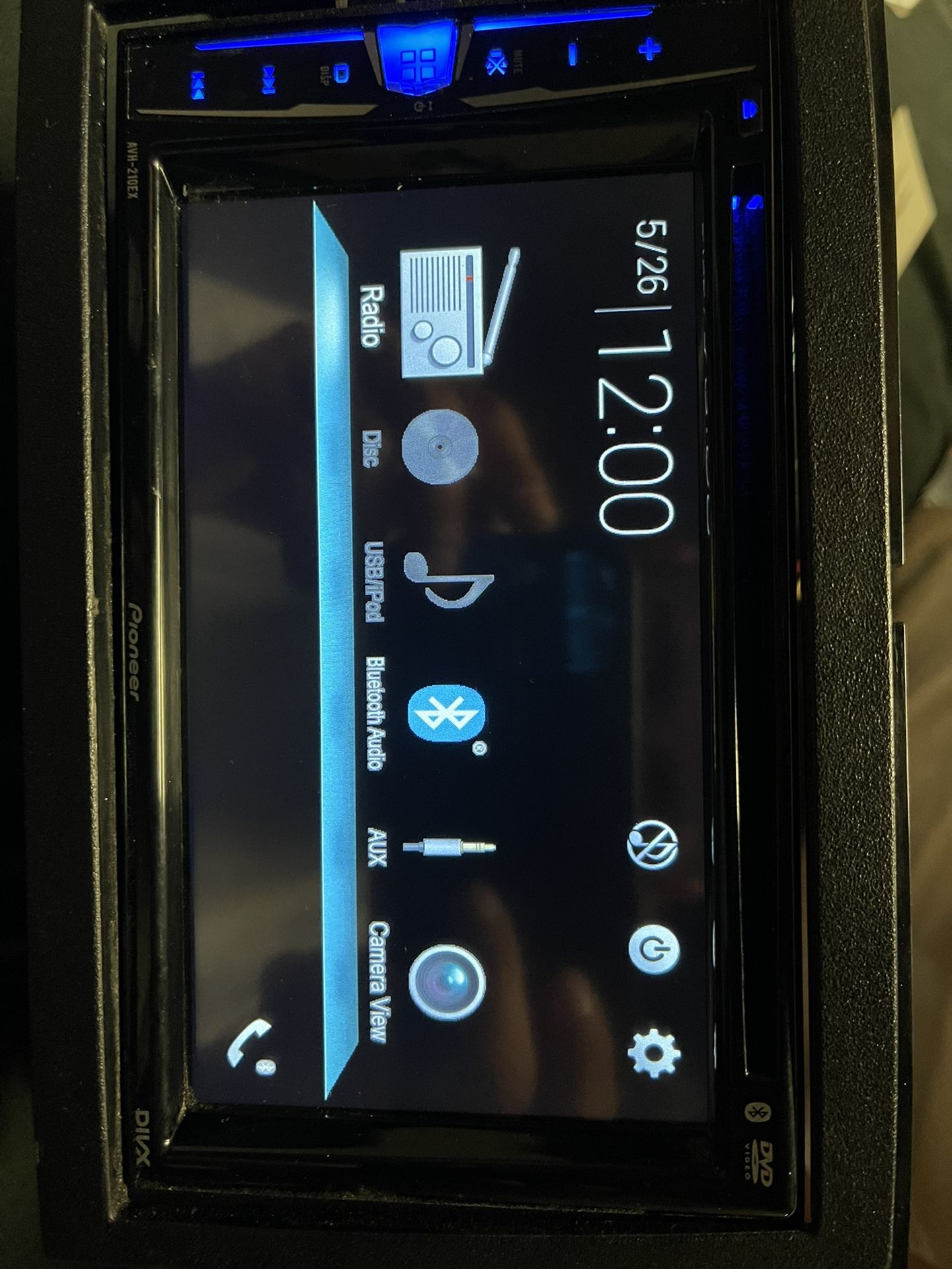 PIONEER AVH-210EX Double Din Multimedia DVD Receiver 6.2" Display CD / USB / BT