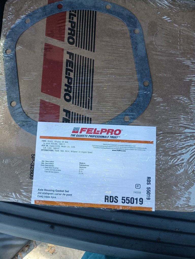Felpro Gasket RDS 55019 RDS55019 Rear Axle Housing