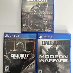 Call of Duty PS4 Lot – Modern Warfare, Black Ops III, Advanced Warfare