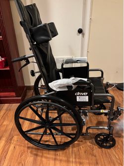 (NEW) DRIVE SPORT FULL HORIZONTAL RECLINING WHEELCHAIR