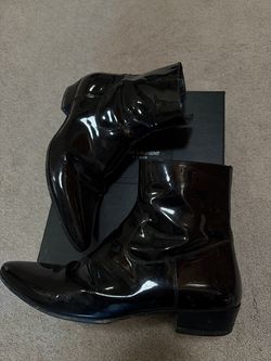 YSL leather boots