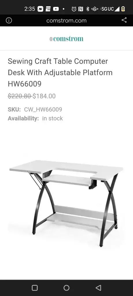 White Computer Desk