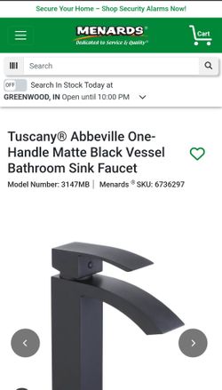 Tuscany Abbeville one hand bathroom faucet