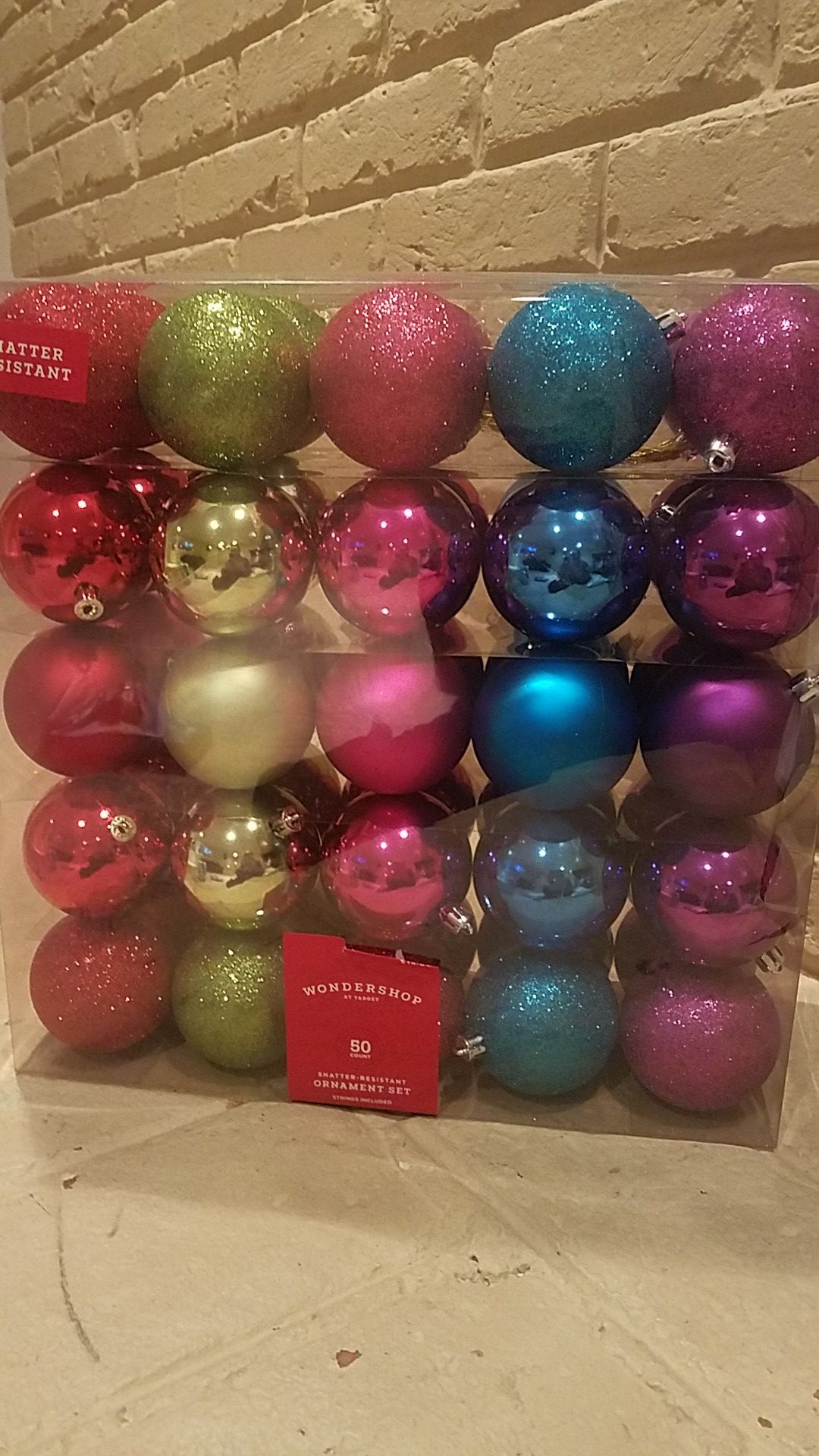 50 COUNT CHRISTMAS ORNAMENTS