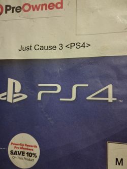 Just cause 3 for ps4