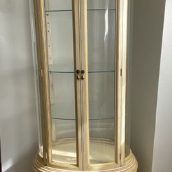 Antique Curio Cabinet With Lights Inside.