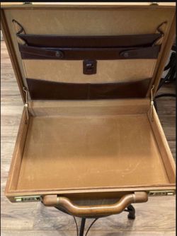 Mid Century Vintage Presto Wood Brief Case
