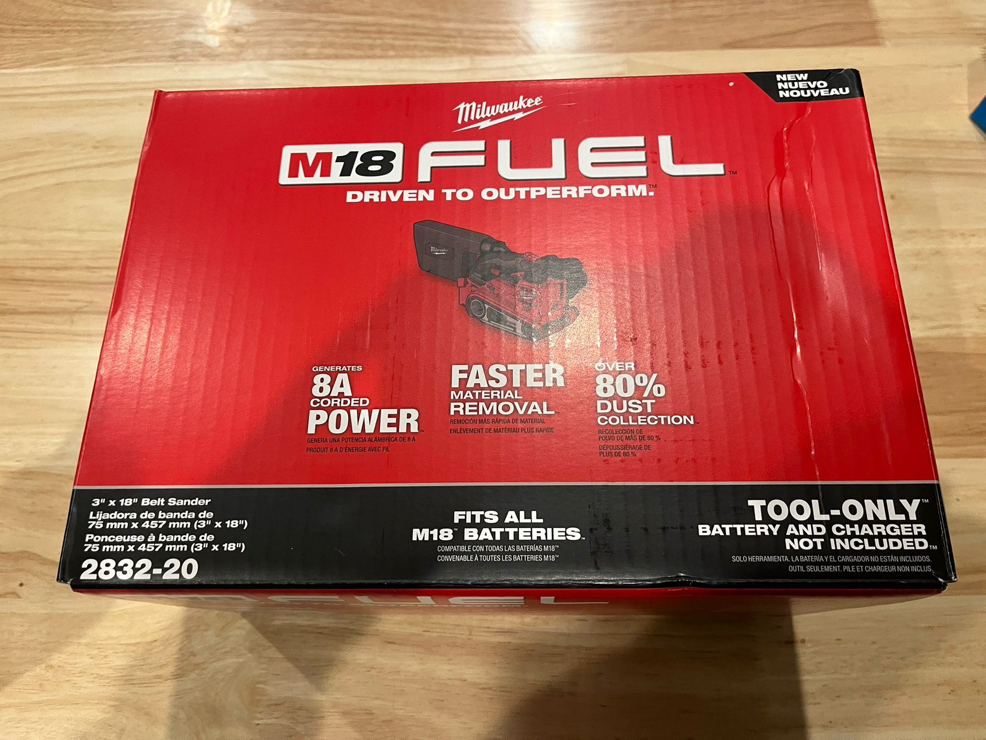 Milwaukee M18 Fuel Belt Sander **New**