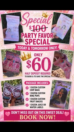 Custom Party Favor Package – 4 Dozen Items