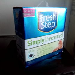 Fresh Step Simply Unscented Clumping Cat Litter - Big Box Of 25lb