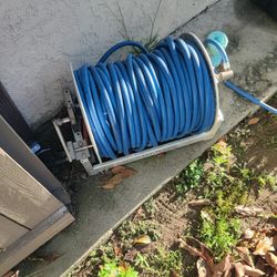 Titan Hose Reel And 200' 1/2" Kuri Tec Chemical Hose