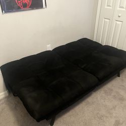 Black Memory Foam Futon Great Condition  